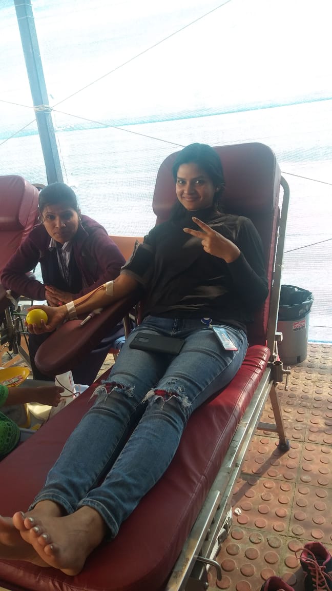 IDeaS_TechCen's tweet photo. The greatest motivation comes from within. First time donor Shalini Singh, motivated herself to join the cause and make a difference by donating blood. You too should find your calling and join the #RedFlagMovement https://t.co/jnwQ6a8FIU