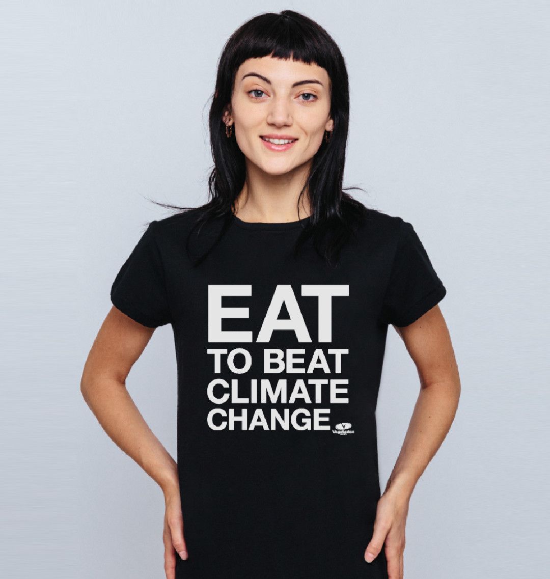 vegsoc's tweet photo. Support the Vegetarian Society by wearing one of our t-shirts - you’ll be sharing how eating vegetarian food is one of the best things we can all do for the planet: https://t.co/cfl9Lwer2s https://t.co/cjz7oODNUO