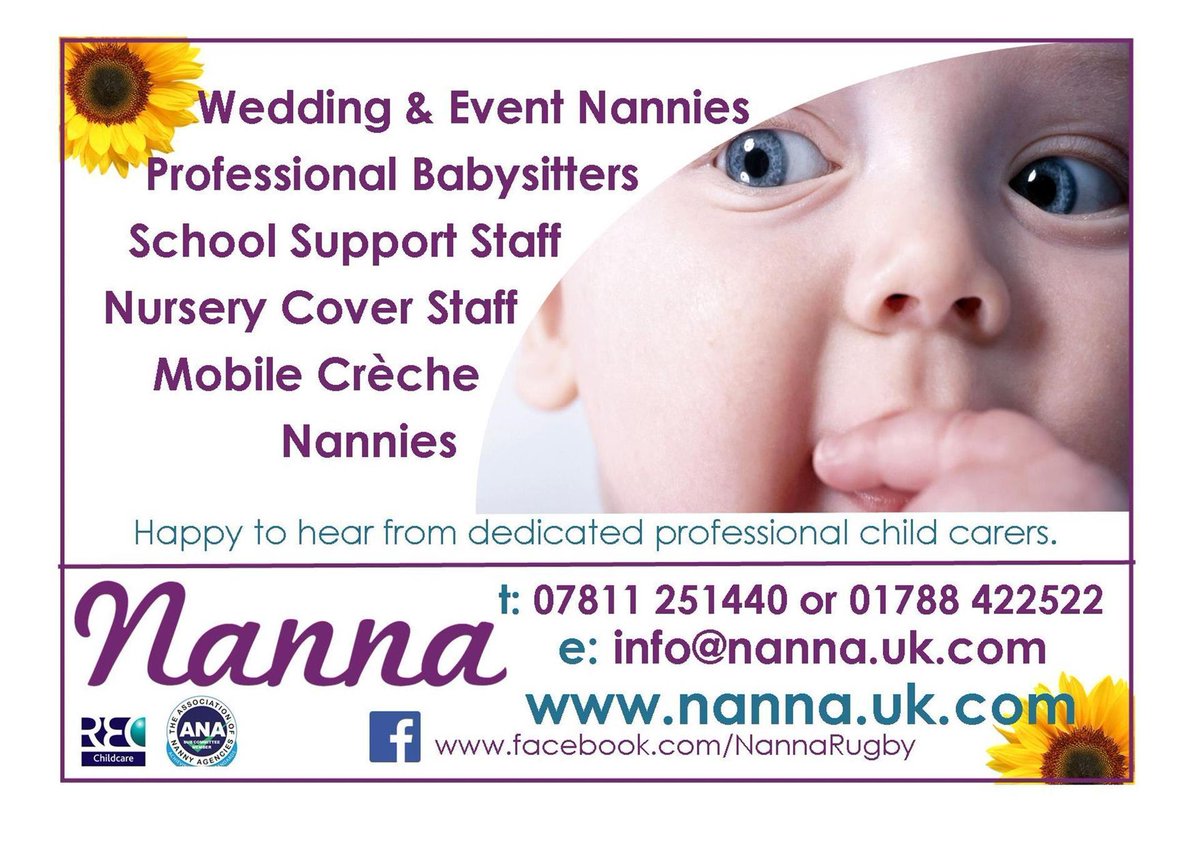 allsortsmag's tweet photo. Nanna Recruitment Ltd is a caring, local recruitment business supplying childcare, hospitality and events staff to a wide range of clients in the areas surrounding Rugby, Warwickshire. 

https://t.co/BFqgkfhcB2 https://t.co/bB4sCR1tYN