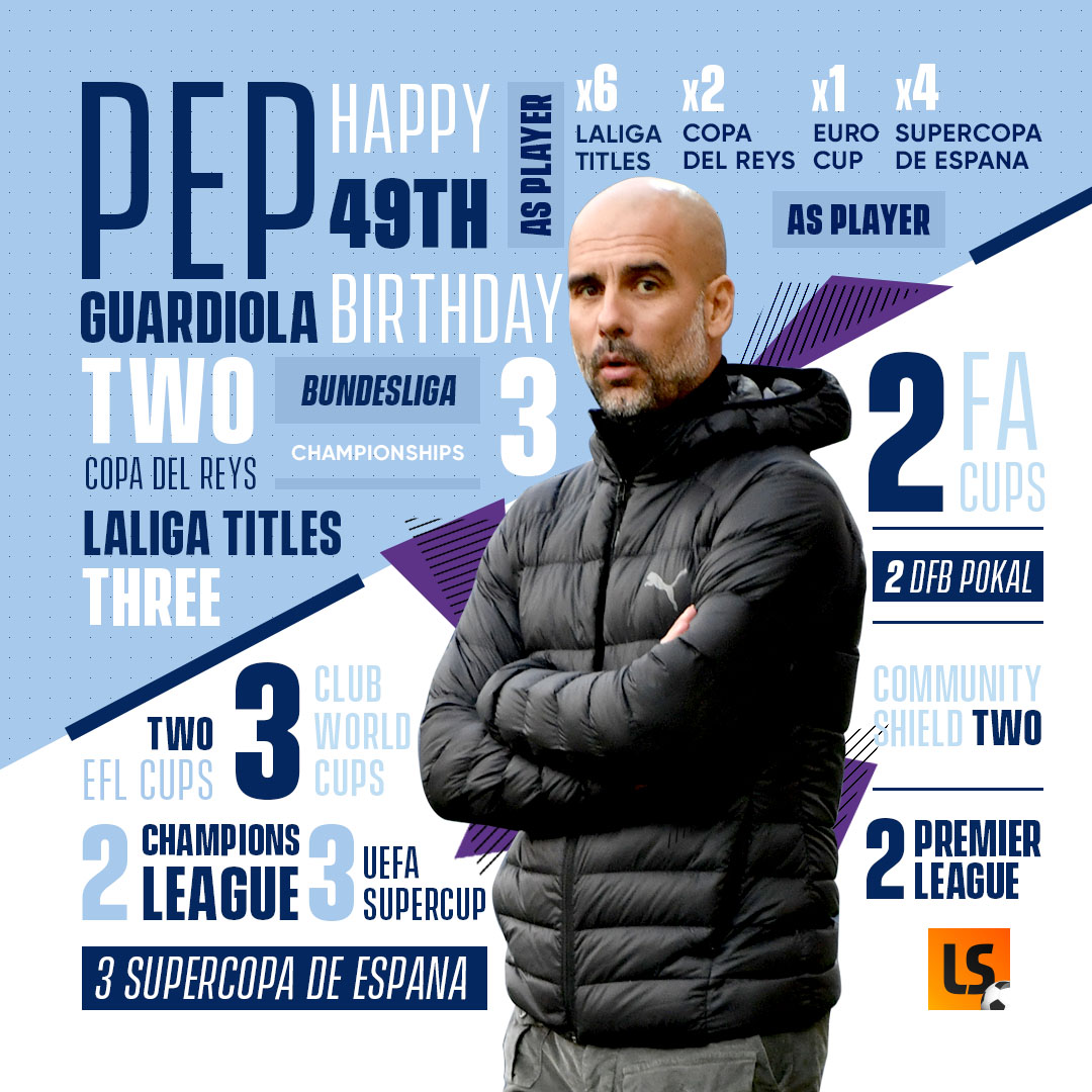 Happy Birthday to the great Pep Guardiola    