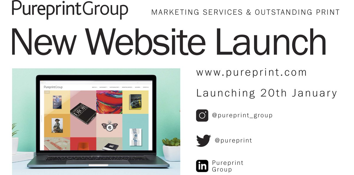 PureprintGroup's tweet photo. We are launching our new website on Monday which will enable you to see all we have to offer at Pureprint Group so…..watch this space. Here is a sneak peak image #Pureprint #print #marketing https://t.co/ifL68GgM13