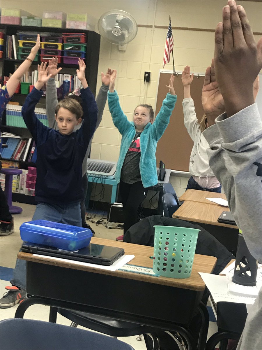 clsbuck's tweet photo. Looking forward to another day that incorporates Mindful Movement.  Thanks @rrainey3187 for dedicating time to students each day in an extra special way! @BelviewBees https://t.co/aQZOyfzISN