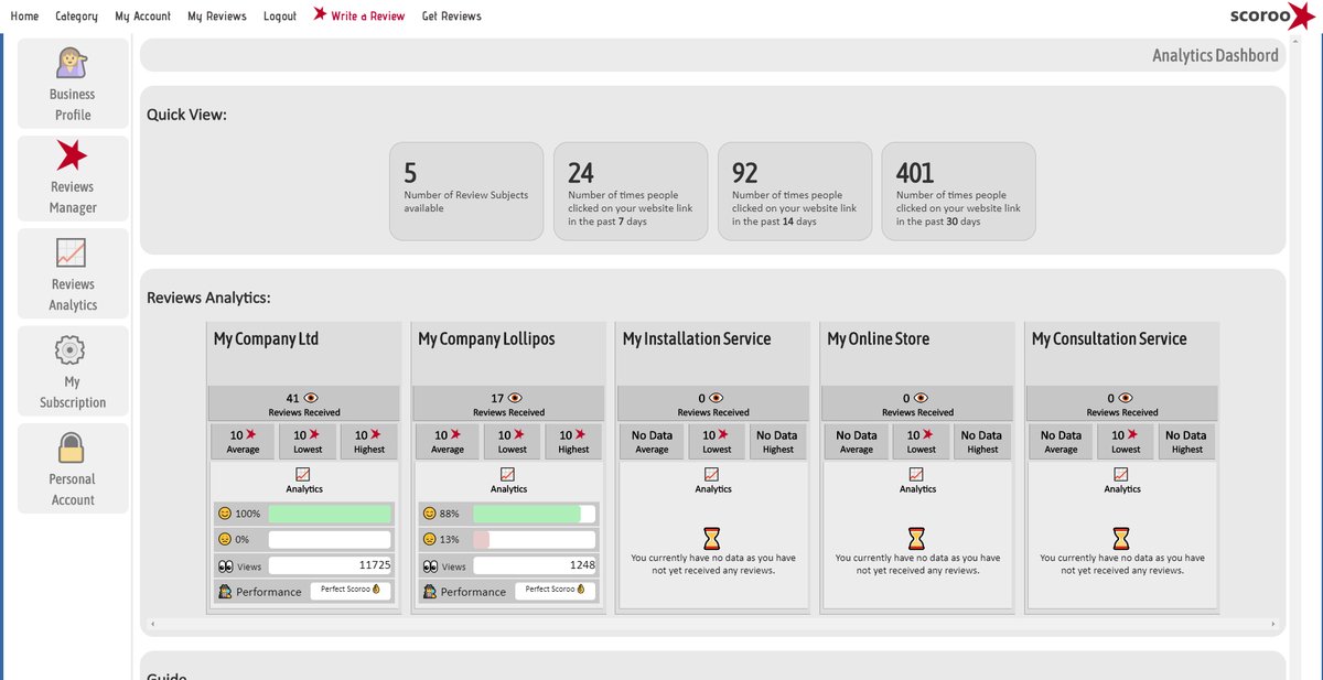 Scoroo Reviews Analytics, See the real difference it makes to your business today with our 30 days free trial.

business.scoroo.com

#SEO #Marketing #CustomerReviews #GetReviews #Reviews