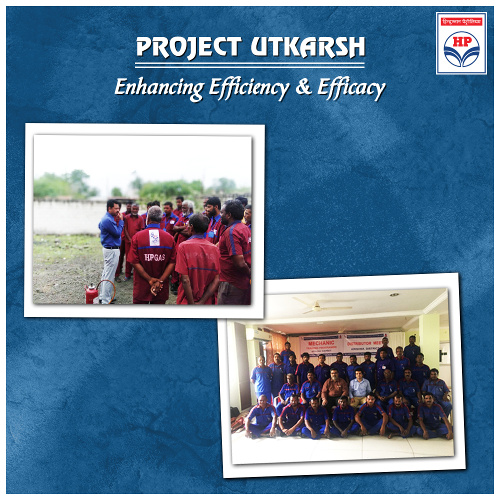 HPCL's tweet photo. HPCL in collaboration with our HR and LPG SBU, initiated a constructive initiative #ProjectUtkarsh to hone the skills and knowledge of the employees and workmen, thereby increasing their performance & productivity. #HPCL https://t.co/pZhEdRYVIJ
