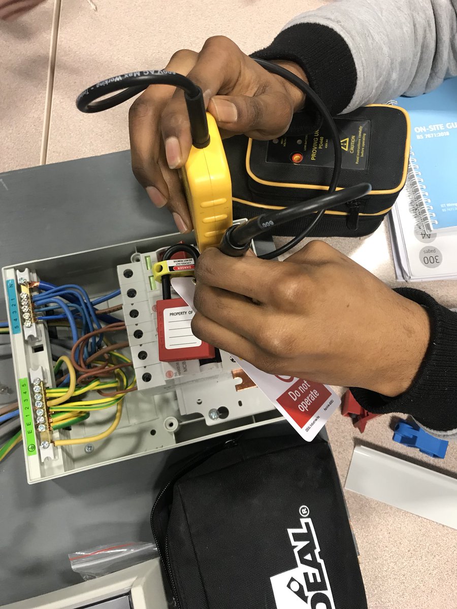 Lessons on safe isolation using the <a href="/ideal_emea/">IDEAL INDUSTRIES EMEA</a> contractor pro lock off kit #electricians #electrical #safeisolation #safety