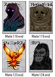 Zasiki Cwリソース用シナリオ 魔物リソース アップデートで151匹です インポート利用可 素材 表記不要 表記するに越したことはありません 素材のみを使用した魔物 所有カード です シナリオに入ると図鑑風に参照できます 戻るが見切れたら矢印