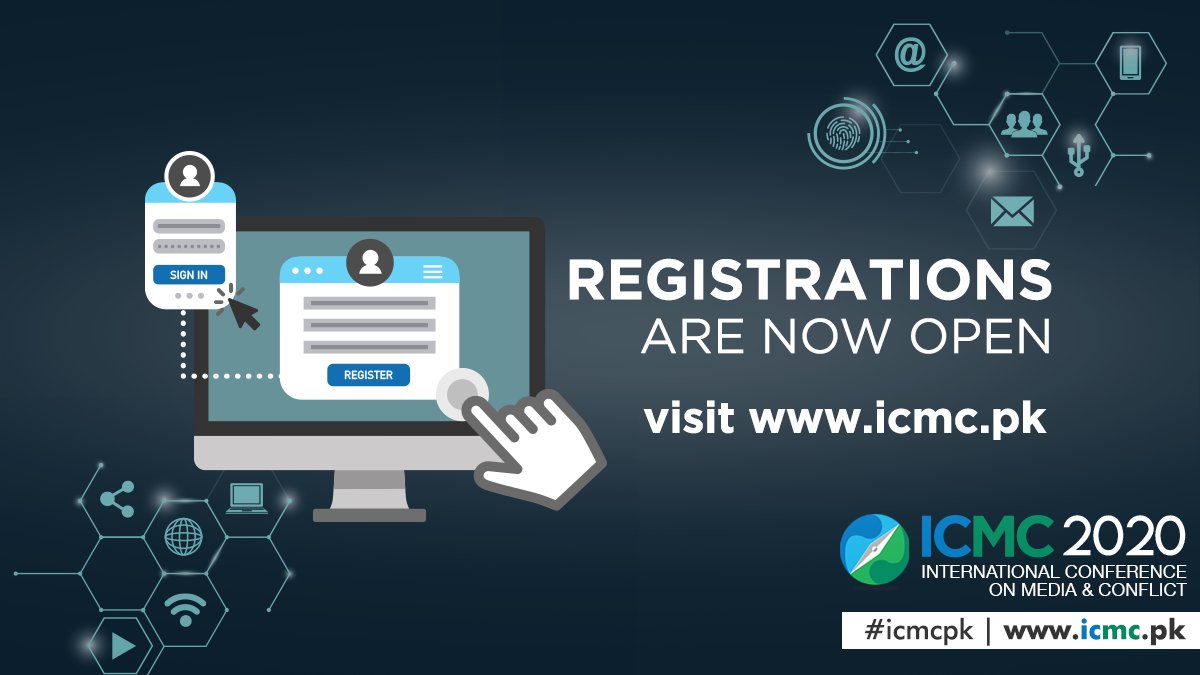 Pakistan's largest conference on media &amp; conflict. 
This year, we're tackling information disorder in the online space, Mis/Dis Information, Fake News, Digital Rights, and more.

Registrations for #ICMC2020 are now open.

Please go to icmc.pk for more info.