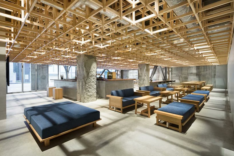 MTC_twt's tweet photo. Look at the timber grid ceiling at Yusuke Seki Kumu Hotel in Kanazawa, Japan. Wood is INSPIRATION!
📸: Takumi Ota
#aCaseForTimber #TimberArchitecture #WoodNaturallyBetter #TimberInspiration #kayukita https://t.co/8UBUH10i8i