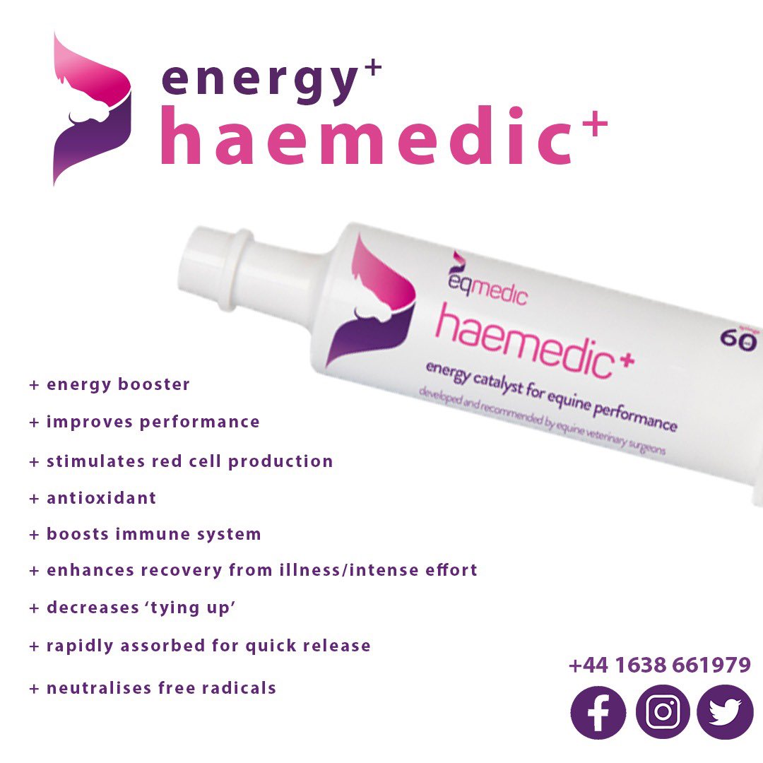 𝗵𝗮𝗲𝗺𝗲𝗱𝗶𝗰+ the ultimate energy booster to maximise performance 🏇🏽🏇🏽#EQ #EQMedic #EquineSupplements #ExpertsInEquineHealth
