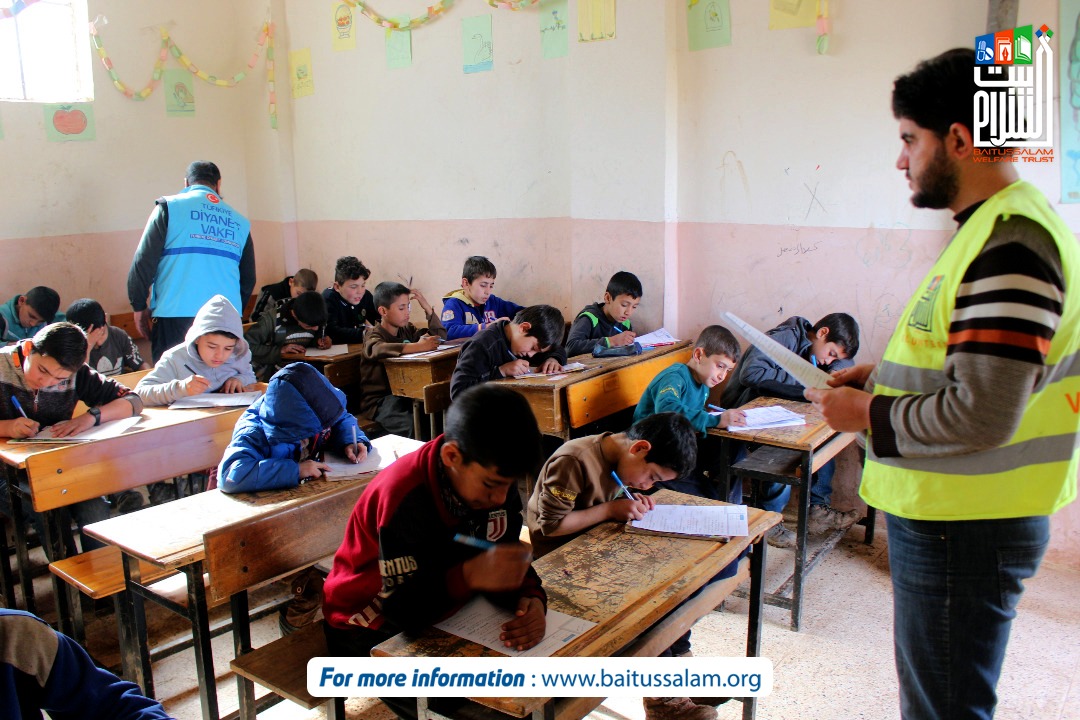 Baitussalam_Org's tweet image. Baitussalam volunteers conducting examinations in Abdul Hamit School for Syrian Children.
Partner: @DiyanetVakfi
.
.
#RebuildSyria #SupportSyrianChildren #HelpSyria
#education #watersupply #foodbank #shelter #medicalaid #syria
#ambulancesrvice #syrianrefugees #breadplant