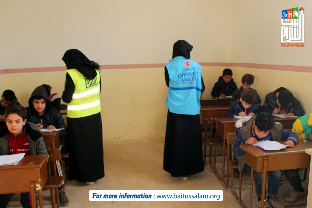Baitussalam_Org's tweet image. Baitussalam volunteers conducting examinations in Abdul Hamit School for Syrian Children.
Partner: @DiyanetVakfi
.
.
#RebuildSyria #SupportSyrianChildren #HelpSyria
#education #watersupply #foodbank #shelter #medicalaid #syria
#ambulancesrvice #syrianrefugees #breadplant