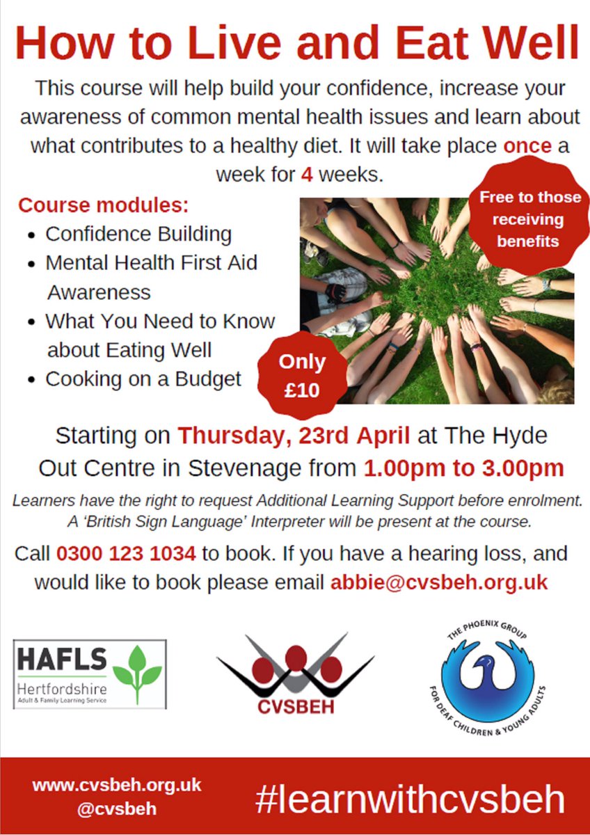 Are you interested in eating healthily and living well? We have organised a workshop, with BSL interpretation. Please contact us if you’d like to come!