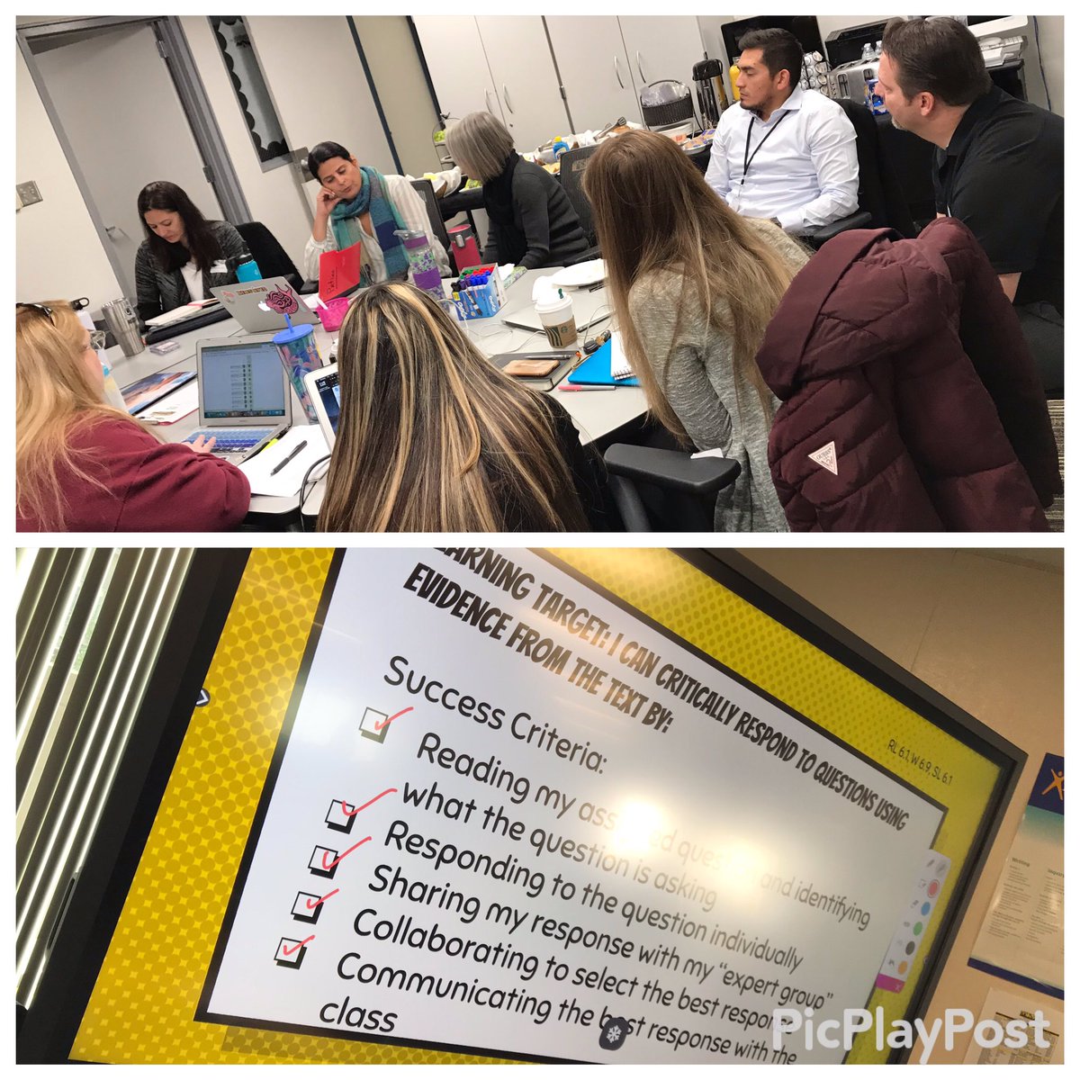 nmcarrillo21's tweet photo. Design, Deliver, Debrief! @puhsd #coachingsquadgetscoached #coaches’meeting4 #powerofteacherclarity #Patino’s6thgradeELA #closereads #literacyengagement @JulieZierold @mark_synnott @CMIPerris https://t.co/b0zpeNw7wO