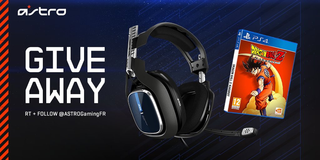 ASTROGamingFR's tweet photo. Pour célébrer la sortie de Dragon Ball Z Kakarot, tente de remporter 1 casque ASTRO A40 TR et ton jeu sur PS4.
Les règles :
- RT ce tweet.
- Follow @ASTROGamingFR.
- Donne-nous le nom de ton personnage préféré avec le hashtag #DragonBallZKakarot
TAS: 24.01 https://t.co/jZIOU0eX4F