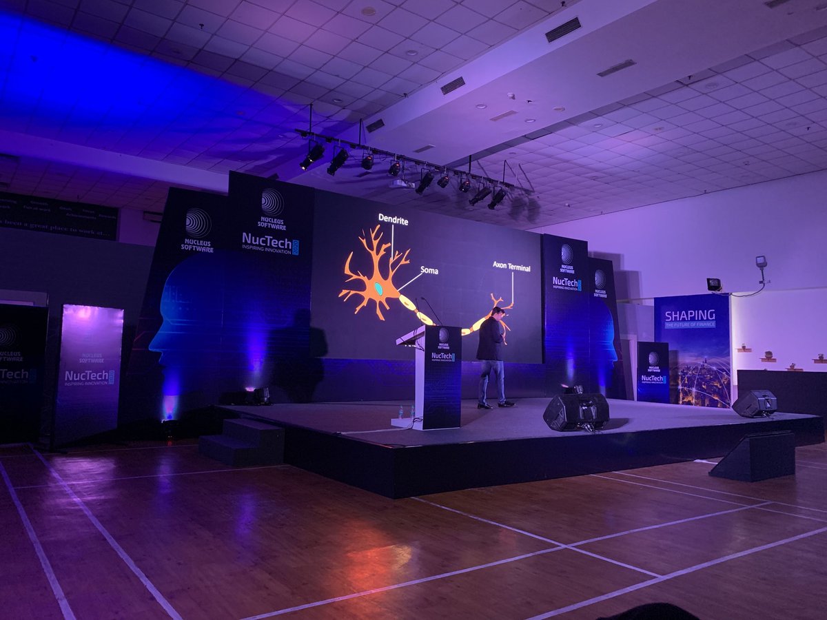 paragbhise's tweet image. #NucTech2020 ⁦@nucleussoftware⁩ Finally, our last lightening talk speaker introduces Neuromorphic computing to the audience!!