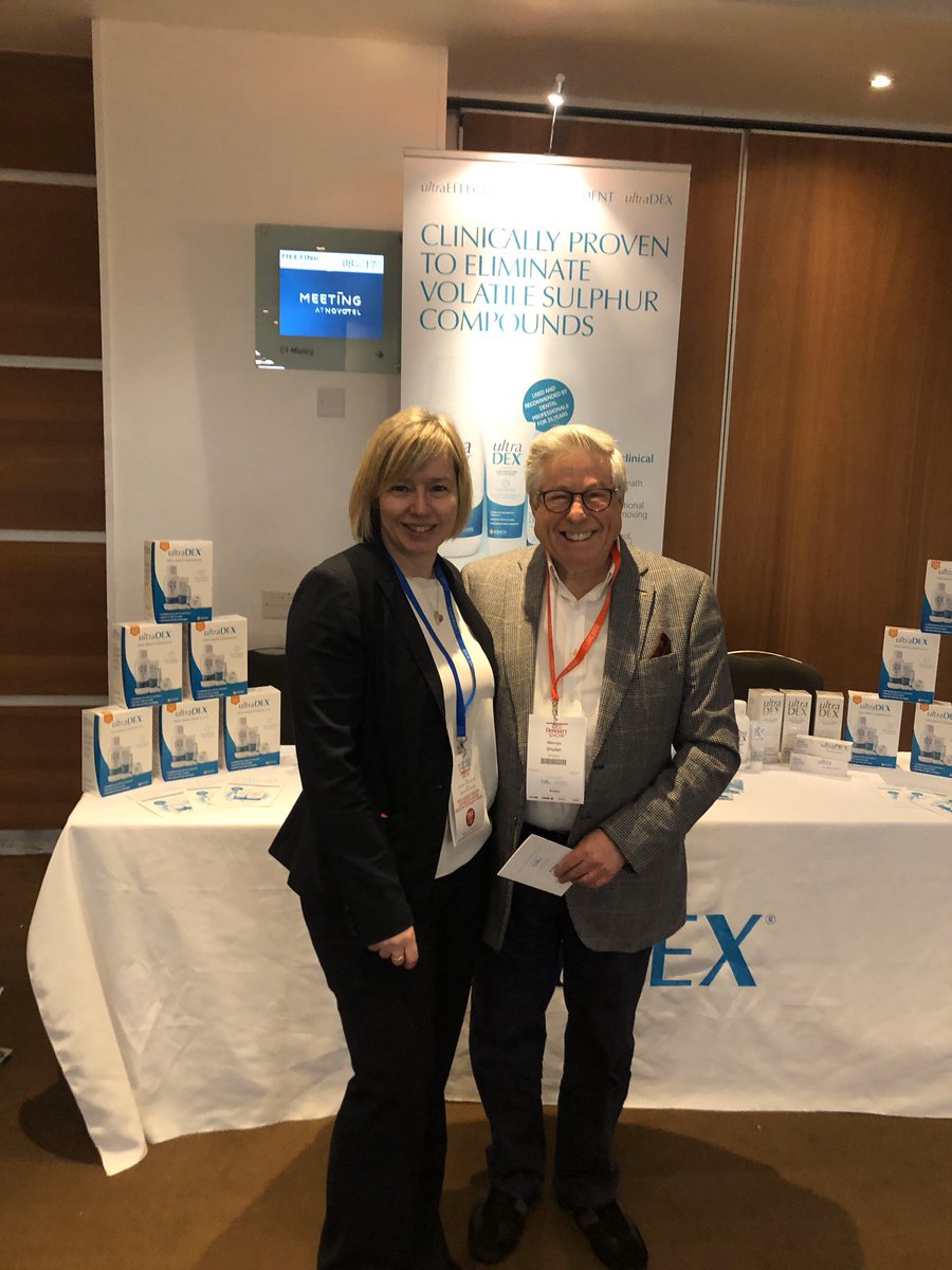 Ultradex's tweet photo. @DrMervynDruian visiting us today at the event. Mervyn still uses @Ultradex in his Fresh Breath Clinic. https://t.co/zWGrmCzNzZ