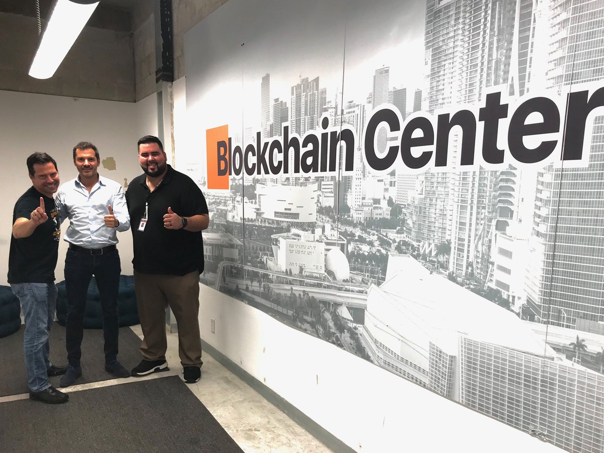 msshlogistics's tweet photo. Great meeting yesterday with Matthieu Merchadou Melki and @georgelevy from @FL_Blockchain ! Its an honor to work with such an awesome organization!

We look forward to offering the Blockchain certification to our students very soon!

#iammiamisprings #miamimoves @Prologis https://t.co/Y4JqY14Hz6