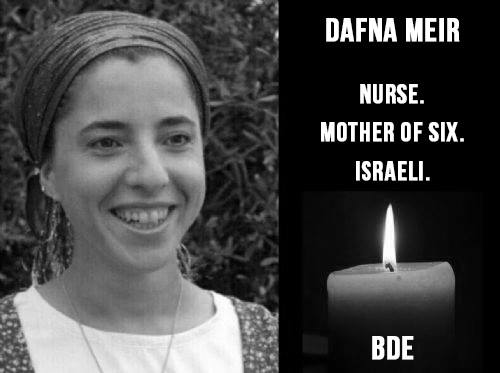 StandWithUs's tweet photo. Today we remember Dafna Meir, mother of 6 who was brutally murdered 4 years ago, in her own home by a Palestinian terrorist. Dafna devoted her life to helping others. As a nurse, she studied Arabic because she wanted to provide the best care for her Arab patients. https://t.co/oRYVlwXNFC