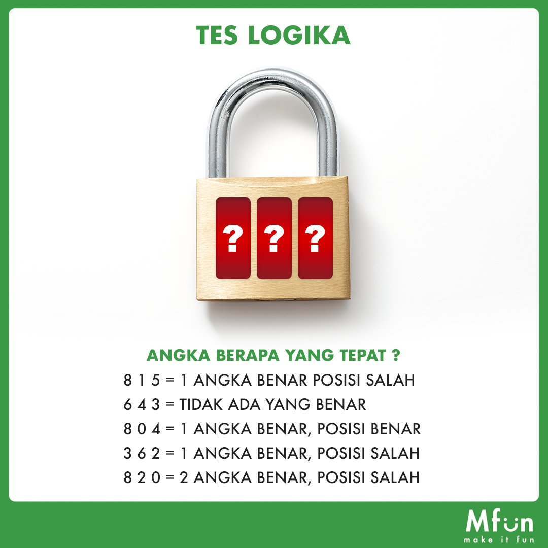 mfunofficial's tweet photo. bantu admin dong menemukan sandi yang tepat untuk membuka gembok ini #mfun #mfunmakeitfun https://t.co/wLD3TxEkly