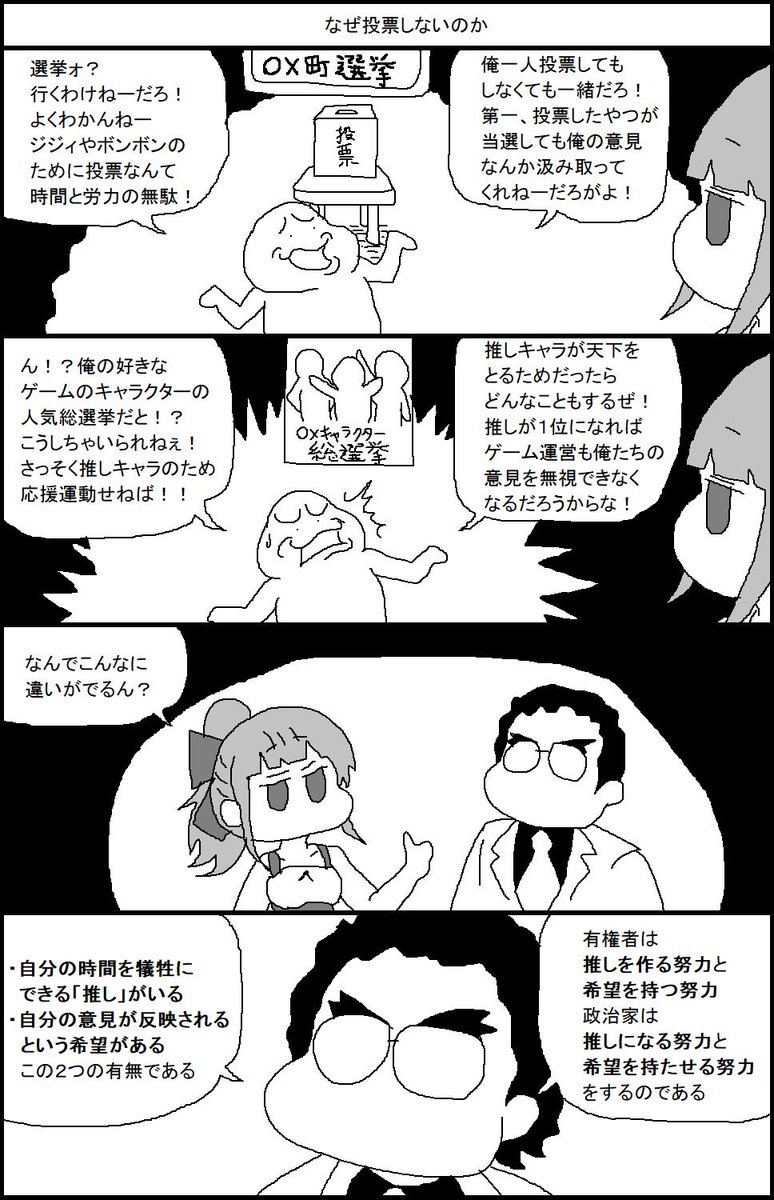 政治家。いわゆる堅苦しい感じでなく、推しを応援するような、そう言う楽しい感じに見てもらえると嬉しいですね。

続き 