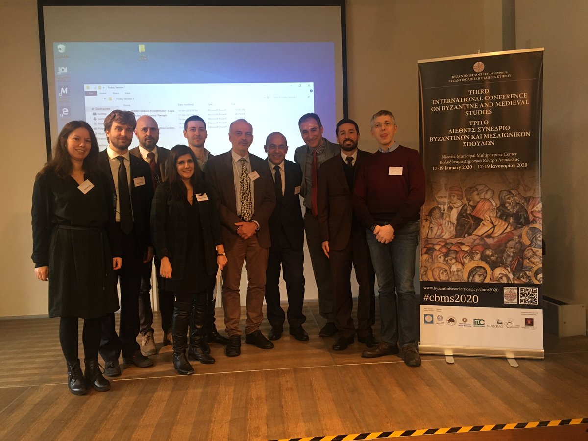 ItalyinCyprus's tweet photo. Very pleased to support the 3rd International Conference on Byzantine and Medieval Studies #cbms2020 organized by the Byzantine Society of Cyprus, which opened today. Welcoming seven scholars from Italy, including the keynote speaker, Prof Enrico Zanini from @unisiena https://t.co/Zm4CbbTGKQ