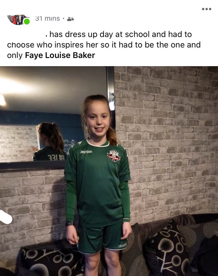 flbakes's tweet photo. This made my day! Choosing me for someone that inspires them for dress up day at school 🤩
Grateful that football &amp; @LewesFCWomen give me the opportunity to inspire people daily! ‘By doing what you love you inspire others’ 
Following this ones journey every step! ❤️🖤 #keeper https://t.co/cvAc6KfO2Q