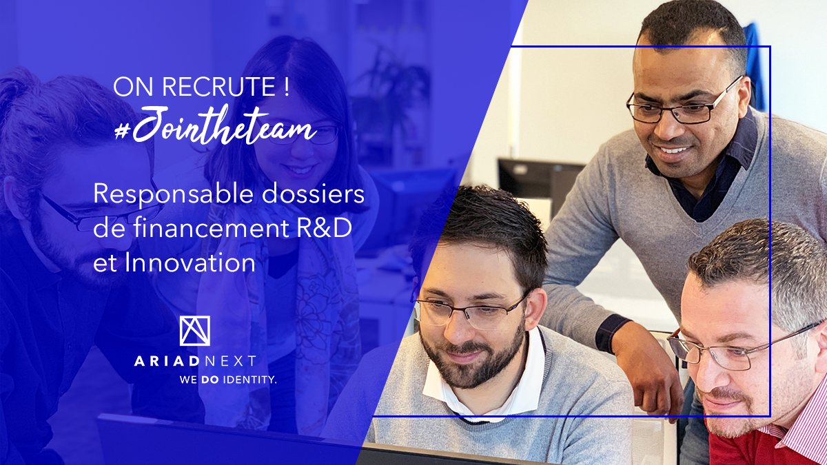IDnow_France's tweet photo. [🤖 #JOB] Aidez-nous à recruter notre futur(e) responsable dossiers de financement R&amp;D et Innovation ! 😉

Pour découvrir le poste, c'est ici : https://t.co/PbjKf2DNcI

#Jointheteam #socialrecruting #recrutement #team https://t.co/sPX0h0DJyb