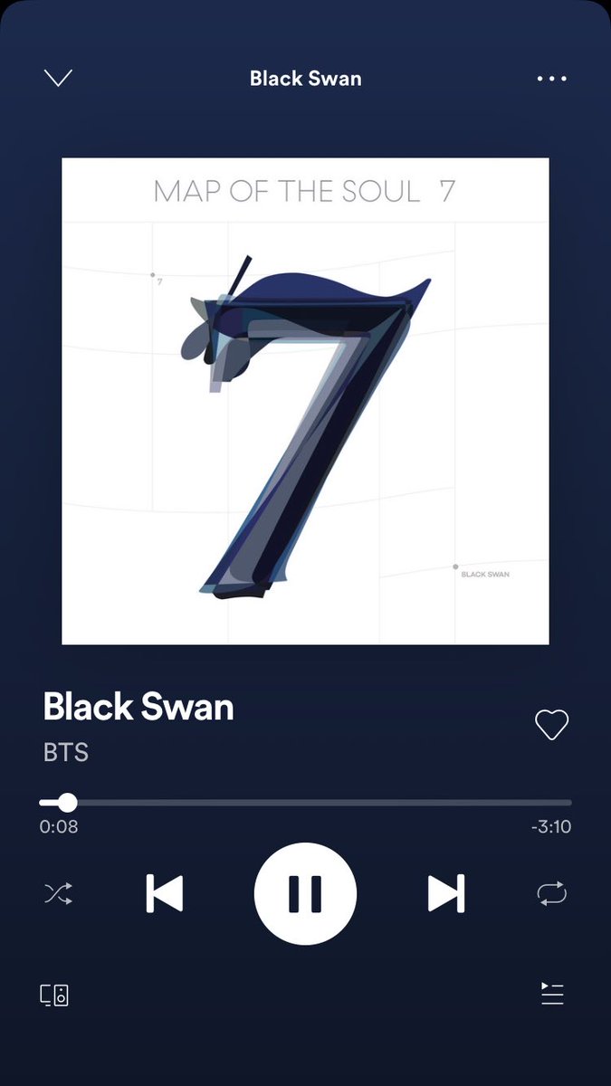 Spotify Map Of The Soul 7 Bts Charts On Twitter: "'Black Swan', First Single Off 'Map Of The Soul: 7',  Is Out Now! • Spotify: Https://T.co/3Zij1C3Hks • Apple Music:  Https://T.co/Hsfoe6Iclq • Youtube: Https://T.co/Cqz5Dfcl0D • Tidal:  Https://T.co/Xqajil83N4 #Blackswanoutnow ...