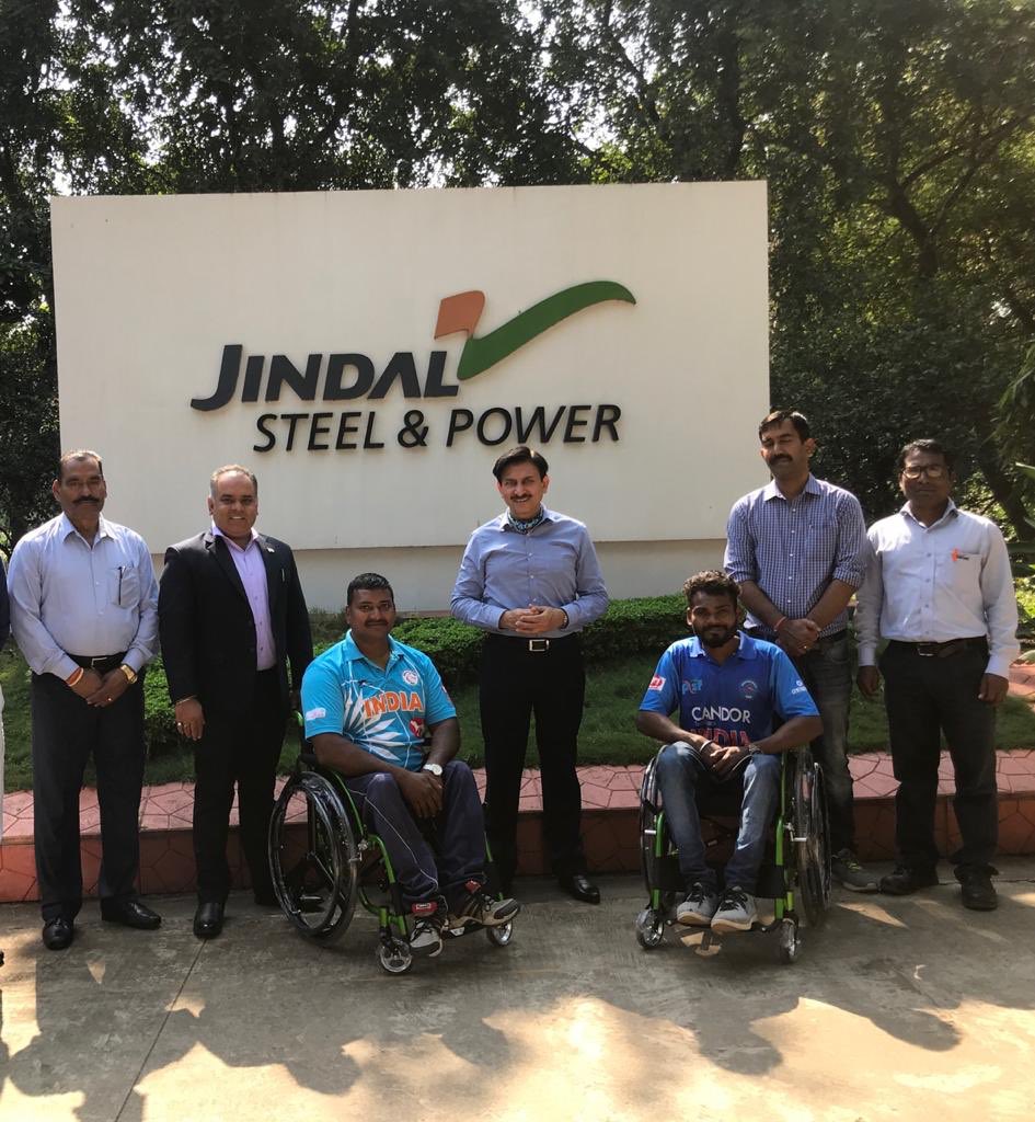 Nothing should deter budding talents to chase their dreams. Sports wheelchairs handed over to wheelchair cricketers Sunil Rao and Poshan Dhruv, who have represented Chhattisgarh in National team. @JSPLCorporate @MPNaveenJindal @shallujindal20