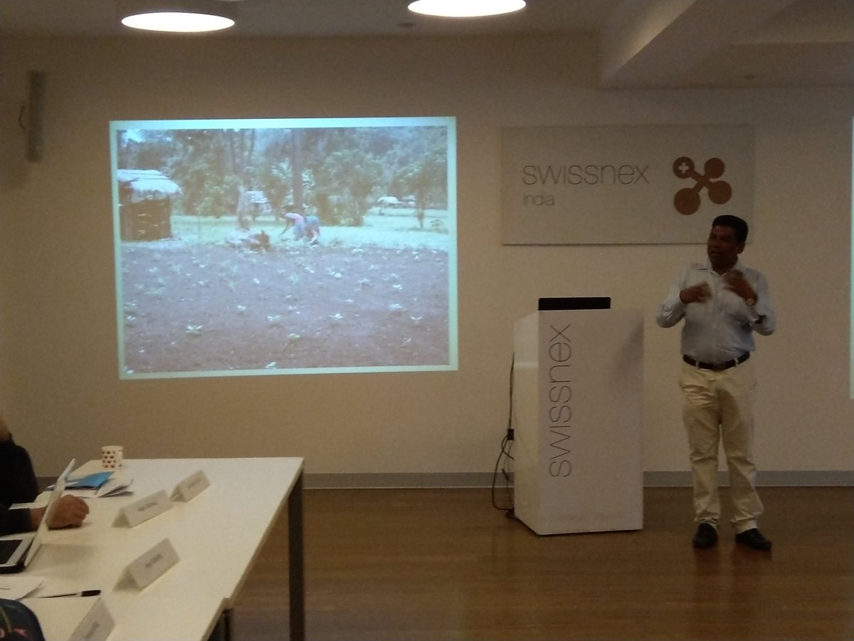 ssiddara's tweet photo. Dr. Madegowda of @atree_org speaking on 'Community Forest Rights Implementation in BRT Tiger Reserve' during the #Knowledge2Action dialogue workshop, 16-17 January 2020 @swissnexindia
#SDGs and #ClimateChange https://t.co/FmCKdnyXc1