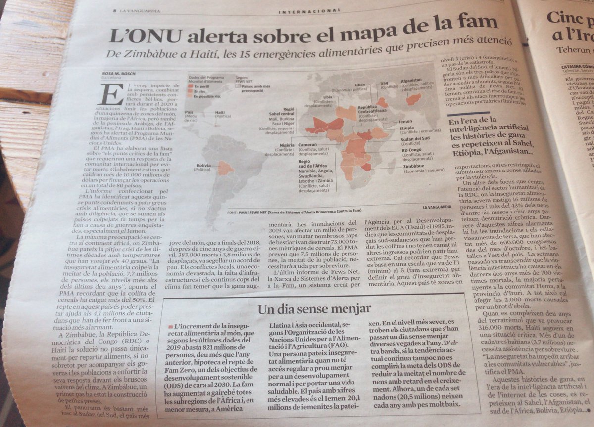 Olga_Porro's tweet photo. Intel.ligència artificial? On és la intel.ligència real davant la fam al món? #InteligenciaArtificial #PMA #ONU https://t.co/J7DHqxUMjz