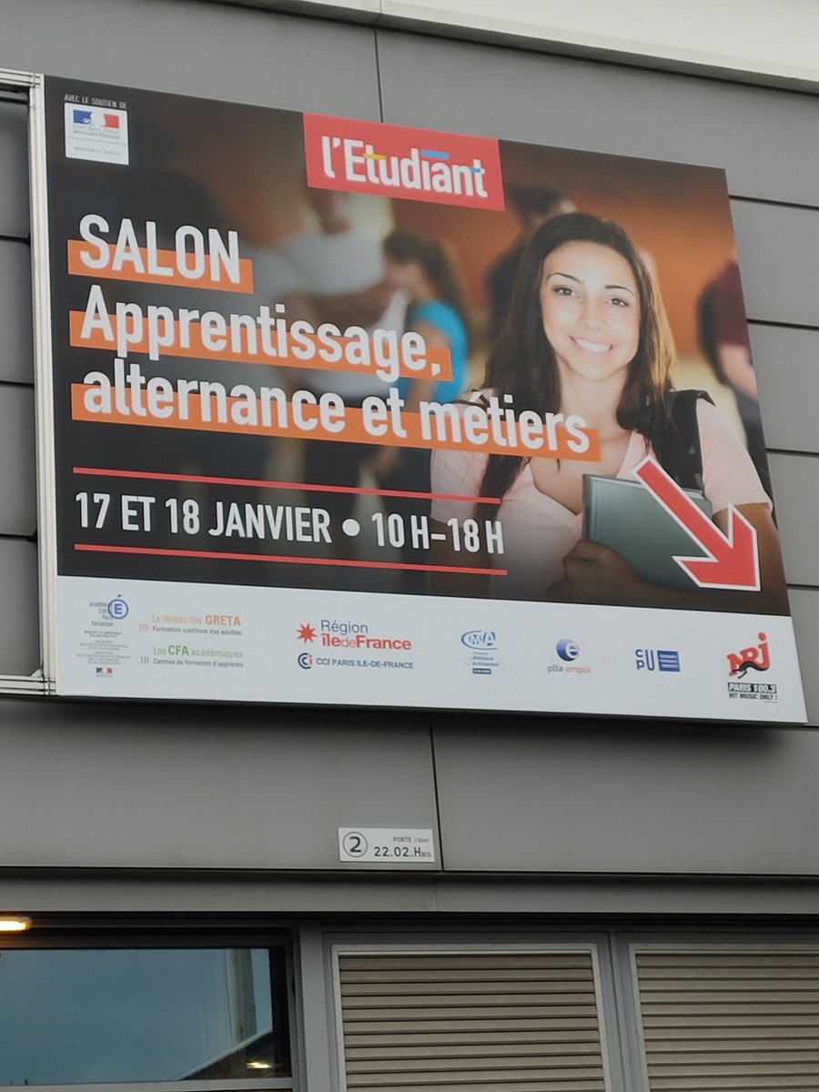 Ce matin, direction Porte de Versailles pour parler métiers du courtage d'assurances aux visiteurs du Salon Apprentissage, alternance et métiers organisé par l'Etudiant jusqu'à demain soir. Venez nous rendre visite sur le stand de l'OPCO Atlas (emplacement OGC69) !