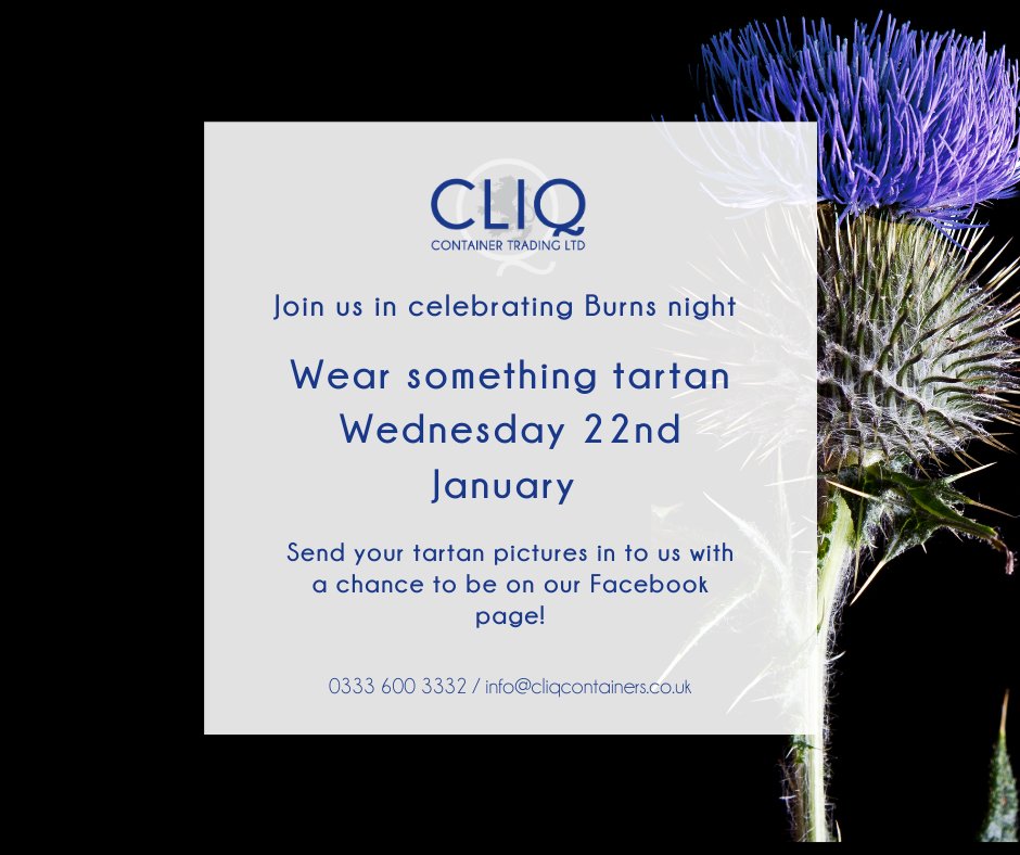 Next week we will be wearing a wee bit tartan in celebration of Burns night!🙌🤗
You can send your own tartan pictures into us for a chance to have them on our FB page! 

#FridayThoughts #BurnsNight #FridayMotivation #FridayFeeling #tartan #scotland #edin #Edinburgh #FridayVibes