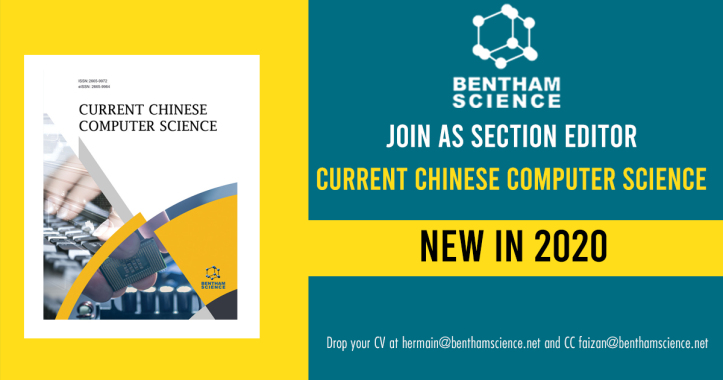 BenthamScienceP's tweet image. Join as Section Editor | Current Chinese Computer Science
For Details, Visit: bit.ly/2sxuMbP
#SectionEditor #Jointheboard #ChineseComputerScience
#BenthamScience 
@BenthamScienceP @ChineseChemSoc
