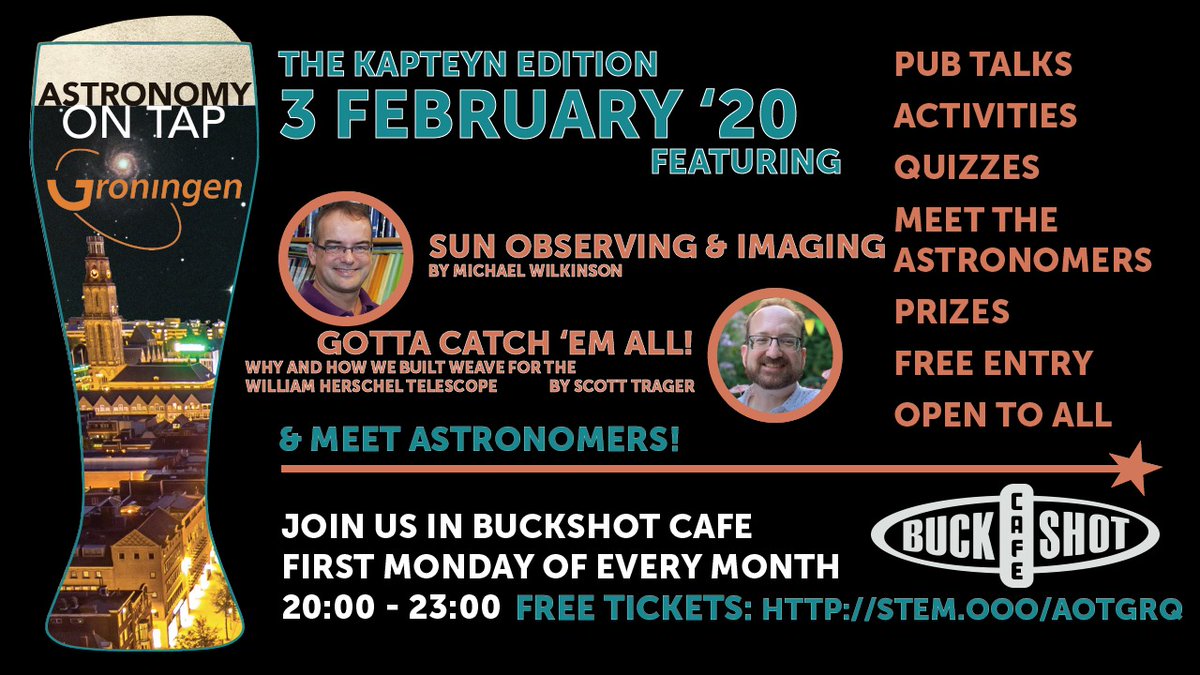 The February edition of #AoTGroningen is very close. Mark your agendas for the 3rd at 20:00 in Buckshot cafe 📝