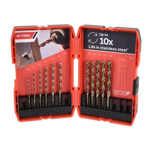 We’re celebrating the launch of our new limited edition 11 Piece HSS Cobalt Drill Bit Set by giving 1 away! Like, RT or follow to be in with a chance to #win. Winner will be chosen at random 20/01 – good luck! #FreebieFriday armeg.com/news/