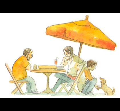 昔の絵で失礼します。天狗三兄弟です
 