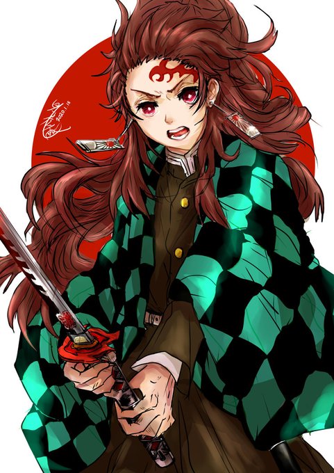 血雨艾絲緹✑❥ 12/28 TSHD棚拍さんがTwitterに投稿した竈門炭治郎(鬼滅の刃)のイラスト。