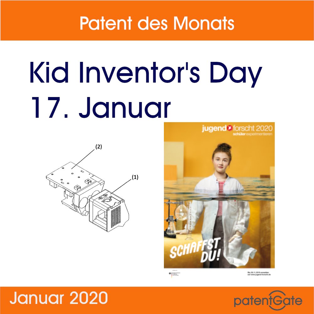 patentGate's tweet photo. Heute ist Kid Inventor´s Day - in unserem Blog-Artikel haben wir Infos für jugendliche Erfinder zusammengestellt 
https://t.co/WLDKpernAO

#kidinventorsday #jugendforscht #crackingideas #inventions #Erfindung #mint https://t.co/V9del95IVq