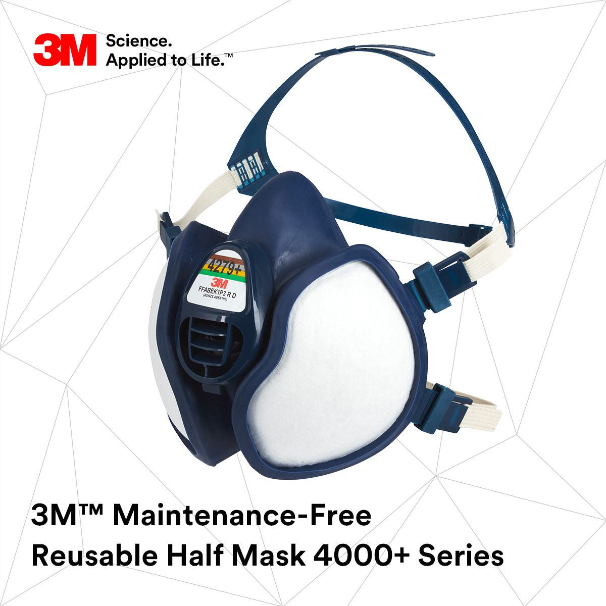 3M™ Maintenance-Free Reusable Half Mask 4000+ Series - Over 30% reduction in exhalation breathing resistance at higher work rates

ardenwinch.com/netalogue/pdfs…