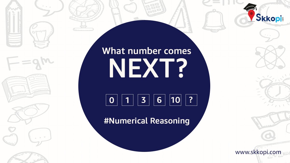 skkopiservices's tweet image. Solve it. Must Answer what comes next?
#mustanswer #solve #puzzle #reasoning #numericalreasoning #solvethepuzzle #musttry #competitiveexams #ssc #upsc #banking