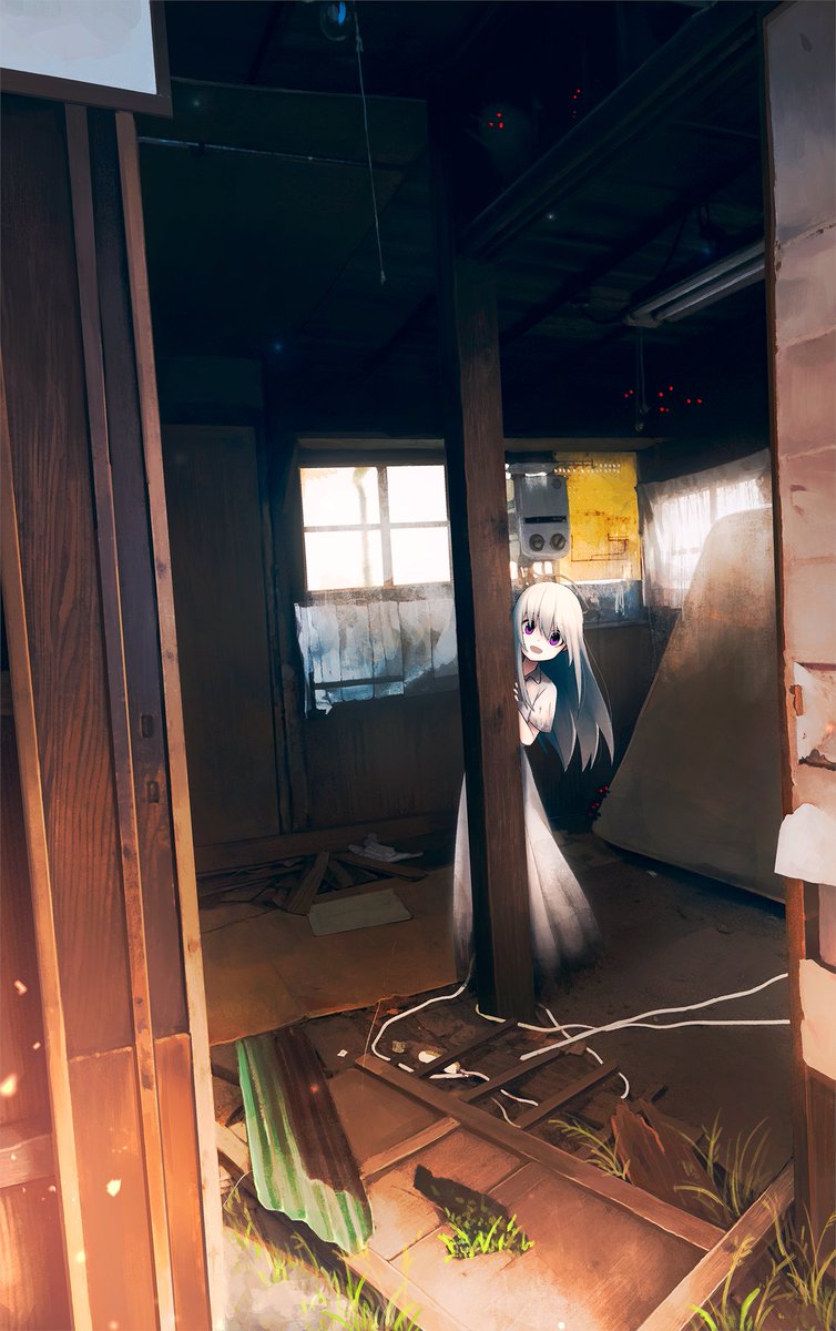 KaReIDo_'s tweet photo. 廃屋にいる友達。 https://t.co/96zRJtSAUk