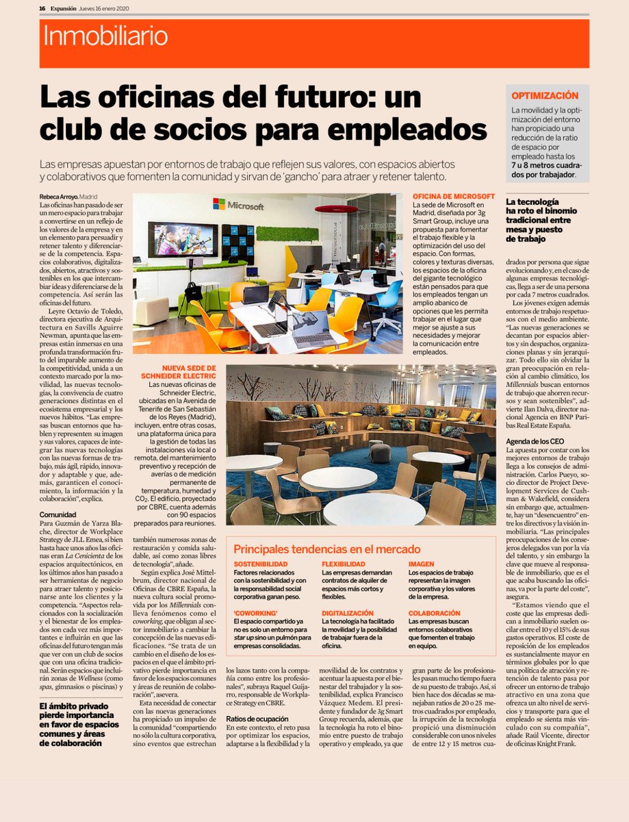 Las oficinas del futuro: un club de socios para empleados
vía <a href="/expansioncom/">expansioncom</a> 

Conoce el Microsoft EduLab diseñada por #3goffice by <a href="/3gsmartgroup/">3g Smart Group</a> ➡️ bit.ly/30sEdWF

#3gdesign #education #transformacion #espacios