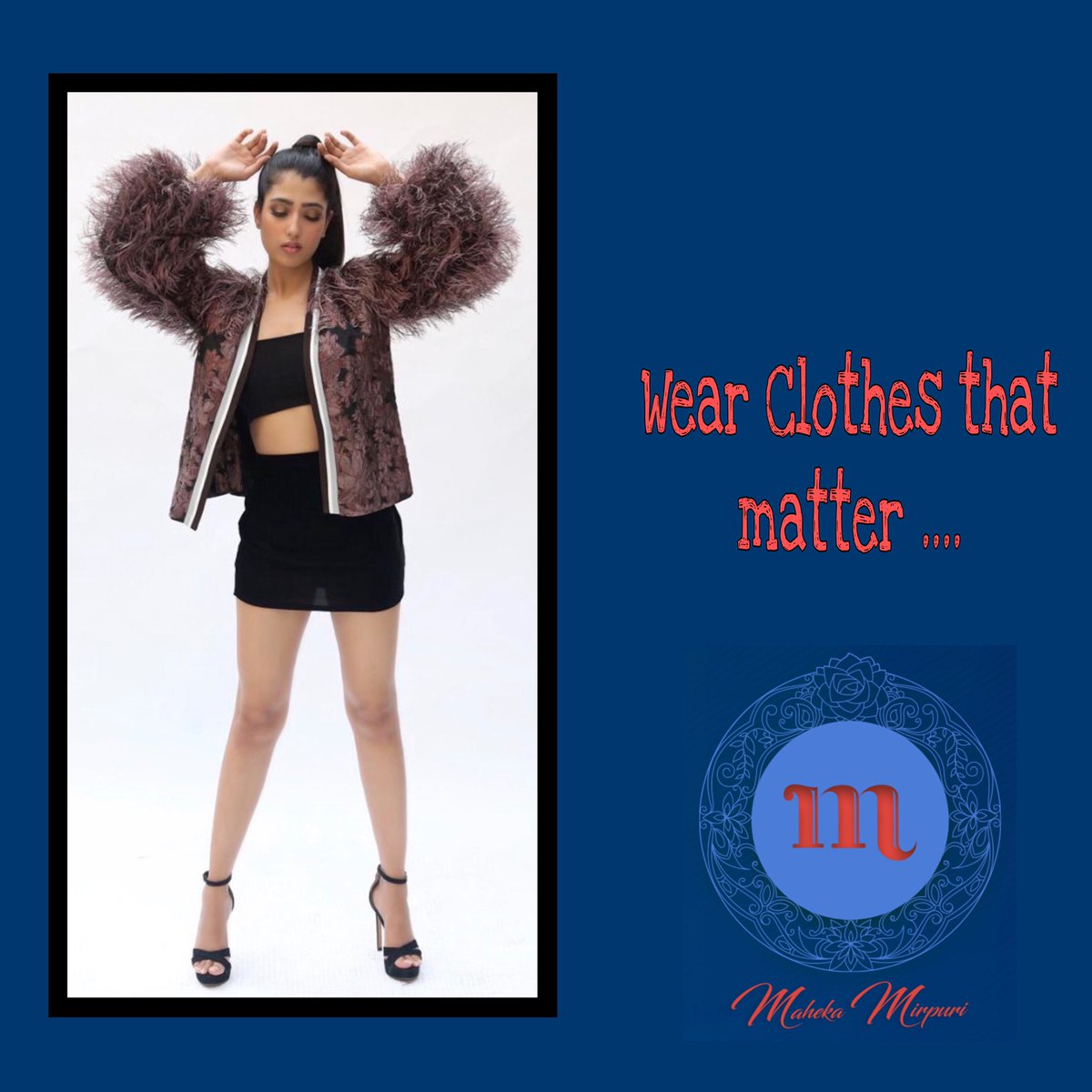 mahekamirpuri's tweet photo. Wear Clothes that Matter ....
This 2020 Be Glamorous
#fashionista #mahekamirpuri #beintrend #trends #highfashion #clothesthatmatter #beglamorous https://t.co/G82GPsnsZn