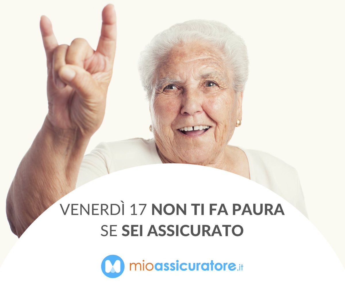 Da MioAssicuratore non conosciamo la sfortuna: CI ASSICURIAMO. 🤘 🌶️
Fai subito un preventivo gratis! 👉 tiny.cc/q1wtiz