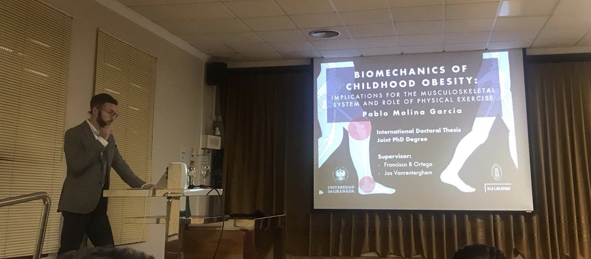 It is time for doctoral dissertation. 🗣<a href="/PabloMolinaG5/">Pablo Molina García</a> Biomechanics of childhood obesity.