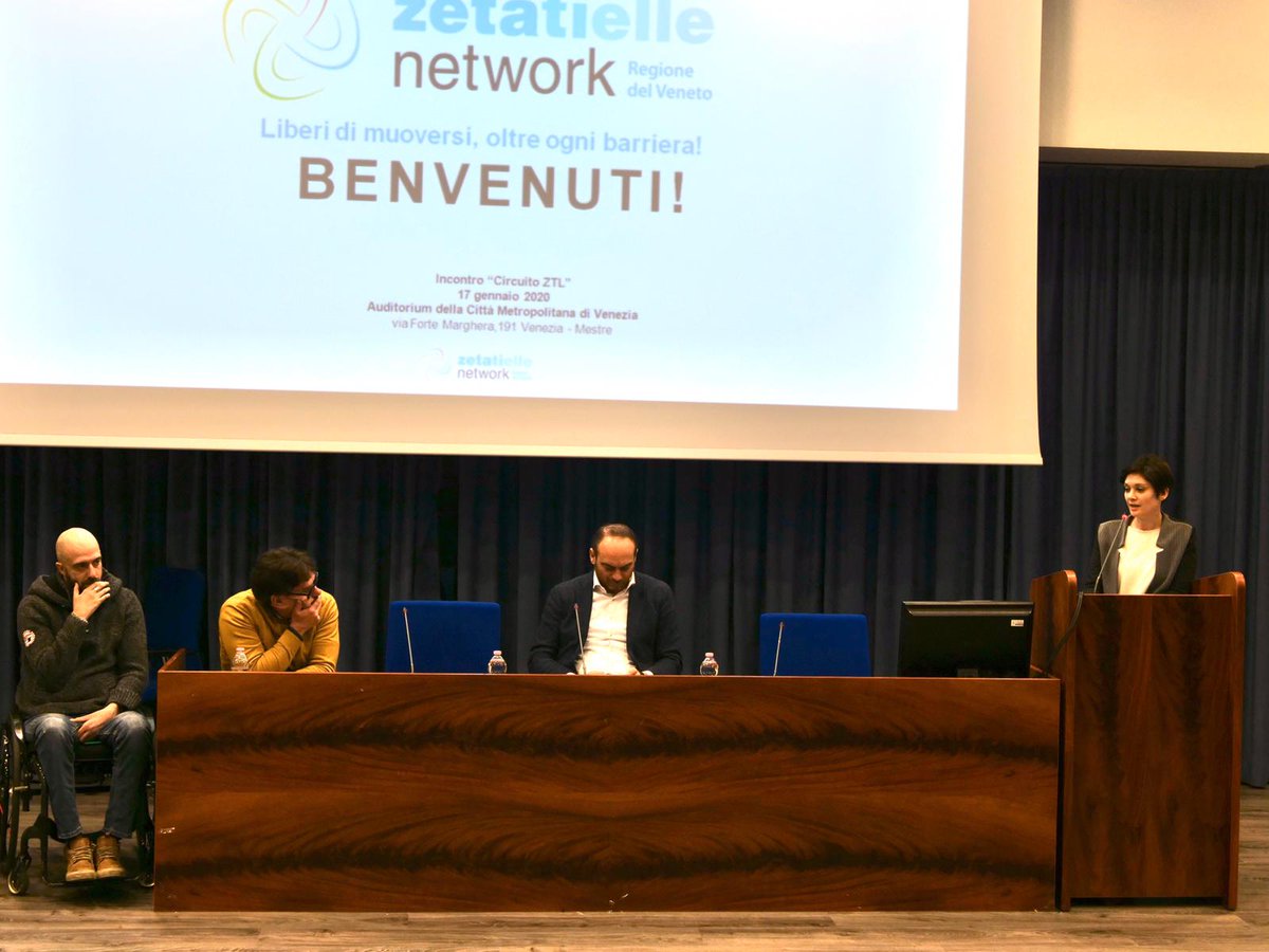 comunevenezia's tweet photo. Presentazione del progetto #ZTLNetwork ♿️
📍 Il @comunevenezia, ente aggregatore del progetto, mette a disposizione dei 44 Comuni della @CMVenezia il gestionale per gestire le ZTL e popolare le White list con le targhe dei veicoli autorizzati a circolare liberamente nelle ZTL 🚗 https://t.co/FO4AkY4KTP