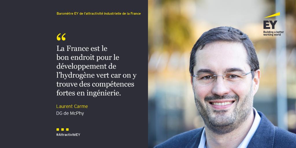Découvrez l’interview de Laurent Carme, DG de <a href="/McPhyEnergy/">McPhy</a> sur le thème de la filière de l’#hydrogène dans la 2e édition de notre Baromètre de l’Attractivité industrielle de la France. spr.ly/60171b78U #AttractivitéEY