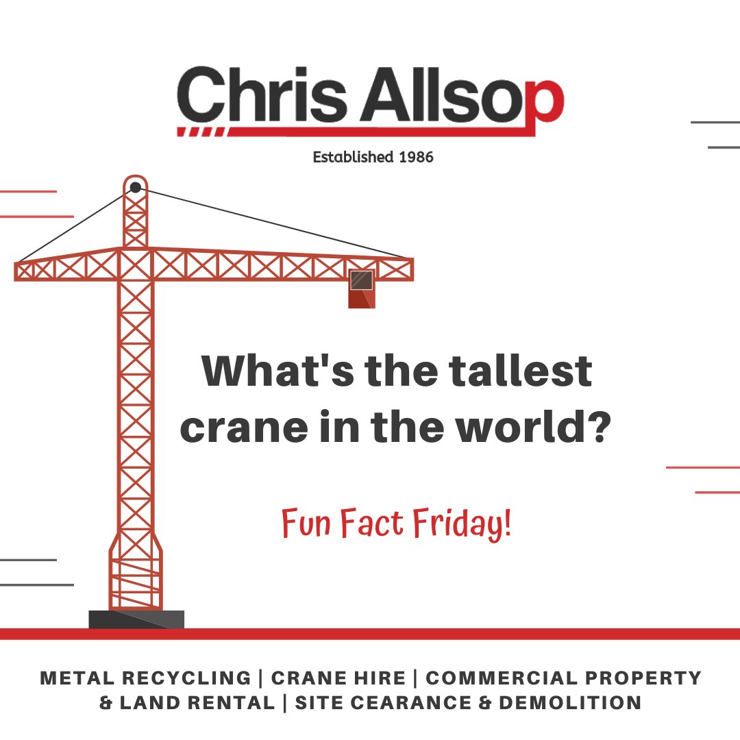 chris_allsop's tweet image. The Liebherr 357 HC-L was used to build the Kingdom Tower in Saudi Arabia, the world’s tallest building and can lift up to 18 tons at 44 meters/minute.
chrisallsop.co.uk
#funfactfriday #facts #cranefleet #cranefacts #building #cranehire #crane #contractlift #cpa #
