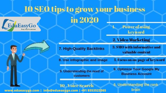 EduEasyGo1's tweet photo. 10 SEO tips to grow your business in 2020.....#digitalmarketing #marketing #SEO #socialmediamarketing #contentmarketing #socialmedia #seo #business #branding #onlinemarketing #entrepreneur #marketingdigital #webdesign #advertising #smallbusiness #marketingtips #startup https://t.co/AUoKruMyNO